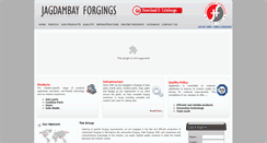 Desktop Screenshot of jagdambayforgings.co.in