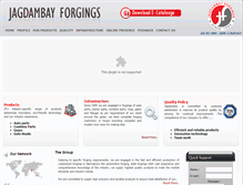 Tablet Screenshot of jagdambayforgings.co.in